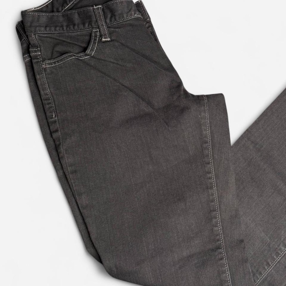 Y2K GAP Long and Lean Stretch Denim Black Flare Jeans, Size 4 - Picture 2 of 8
